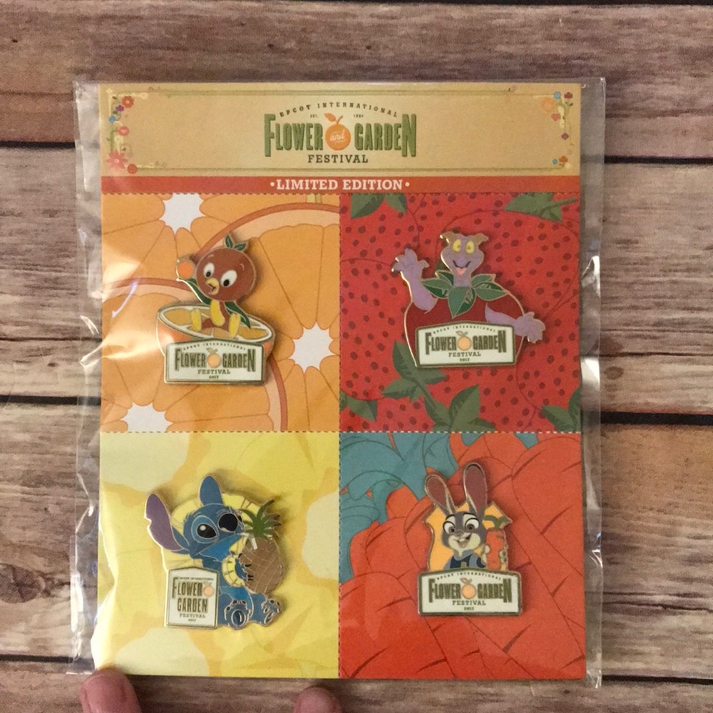 New Disney Pin Collection LE flower Garden 2017